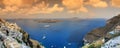 Panoramic view, Greece, Santorini Royalty Free Stock Photo