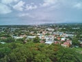 Panoramic view on green Managua city Royalty Free Stock Photo