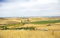Panoramic view of the Guadiana River valley from the ruins of the castle of Alarcos in Ciudad Real Royalty Free Stock Photo