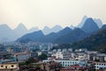 Panoramic view of Guilin Royalty Free Stock Photo