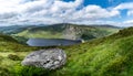 Lough Tay, a small, scenic lake called Guinness Lake in the Wicklow Mountains in County Wicklow, close to Glendalough Royalty Free Stock Photo