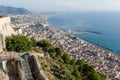 Panoramic view of the gulf from the top of the castle Arechi