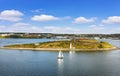 Panoramic view of Halifax Harbor Royalty Free Stock Photo
