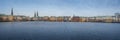 Panoramic view of Hamburg Skyline and Binnenalster Lake - Hamburg, Germany