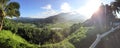 Panoramic view of Hanalei Valley, Kauai Royalty Free Stock Photo