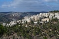 Panoramic view of Har Nof neighborhood Royalty Free Stock Photo