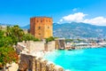 Panoramic view of the harbor of Alanya on a beautiful summer day. Alanya, Turkey Royalty Free Stock Photo