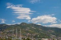 Panoramic view of harbor in Antalya Kaleici Old Town. Antalya, Turkey Royalty Free Stock Photo