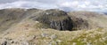 Panoramic view from Hart Crag, Lake District Royalty Free Stock Photo