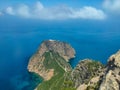 Panoramic view from the heights of Monkey Peak on Cap Carbon in BÃÂ©jaÃÂ¯a Royalty Free Stock Photo
