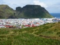 Heimaey town and harbor on Heimaey Island - Westman Islands, Iceland