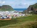 Heimaey town and harbor on Heimaey Island - Westman Islands, Iceland