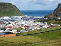 Heimaey town and harbor on Heimaey Island - Westman Islands, Iceland