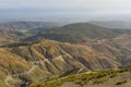 Panoramic view of High Atlas Mountains with winding road, Morocco, Africa Royalty Free Stock Photo