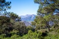 Panoramic view on hiking trail to Maroma peak Royalty Free Stock Photo