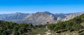 Panoramic view on hiking trail to Maroma peak Royalty Free Stock Photo