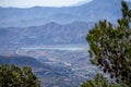 Panoramic view on hiking trail to Maroma peak Royalty Free Stock Photo