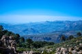 Panoramic view on hiking trail to Maroma peak