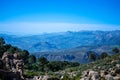 Panoramic view on hiking trail to Maroma peak Royalty Free Stock Photo