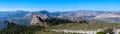 Panoramic view on hiking trail to Maroma peak Royalty Free Stock Photo