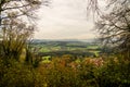 Panoramic view of the hill Hohenstaufen, Germany Royalty Free Stock Photo