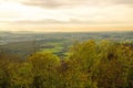 Panoramic view of the hill Hohenstaufen, Germany Royalty Free Stock Photo
