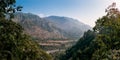 Panoramic view of a hilly in Kathgodam, Haldwani, Uttarakhand,