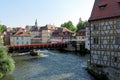 Panoramic view of the historic center of Bamberg, Upper Franconia, Germany Royalty Free Stock Photo