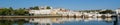 Panoramic view of the historic city Tavira, in Algarve, Portugal