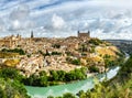 Panoramic view of the historic city of Toledo Royalty Free Stock Photo