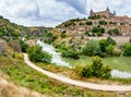 Panoramic view of the historic city of Toledo Royalty Free Stock Photo