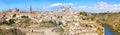 Panoramic view of the historic city of Toledo with river Tajo, S Royalty Free Stock Photo