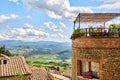 Panoramic view of historic city Volterra, Italy Royalty Free Stock Photo