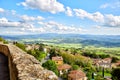 Panoramic view of historic city Volterra, Italy Royalty Free Stock Photo