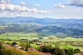 Panoramic view of historic city Volterra, Italy Royalty Free Stock Photo