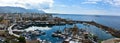 Kyrenia harbor in the north part of Cyprus