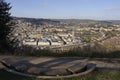 View of the historic World Heritage city of Bath in Somerset