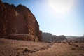 Panoramic view of historical city of Petra, Jordan