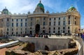 Panoramic view of Hofburg Castle in Vienna