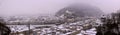 Panoramic view from Hohensalzburg fortress old castle in Salzburg Royalty Free Stock Photo