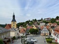 Panoramic view of Hohnstein town in Saxony, Germany Royalty Free Stock Photo