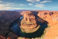 Panoramic view of Horseshoe Bend at Utah, USA Royalty Free Stock Photo