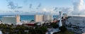 Panoramic View of the Hotel Zone in Cancun Mexico