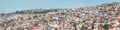 Panoramic view of Houses of Valparaiso view from Cerro Concepcion Hill - Valparaiso, Chile