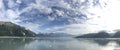 Panoramic view of Hubbard Glacier, Alaska Royalty Free Stock Photo