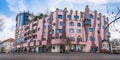 Panoramic view of Hundertwasser Green Citadel of Magdeburg - Magdeburg, Saxony-Anhalt, Germany