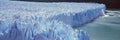 Panoramic view of icy formations of Perito Moreno Glacier at Canal de Tempanos in Parque Nacional Las Glaciares near El Calafate,