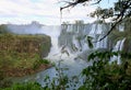 Panoramic View of Iguazu Falls at Argentinian side, UNESCO World Heritage in Puerto Iguazu, Argentina Royalty Free Stock Photo