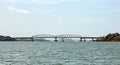 Panoramic View of Indian Railway Bridge Royalty Free Stock Photo