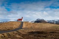 Panoramic view of Ingjaldsholskirkja church in Hellissandur, Iceland. Incredible Image of Icelandic landscape and